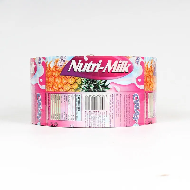 Customized logo Printed PET/PVC plastic shrink wrap bottle labels