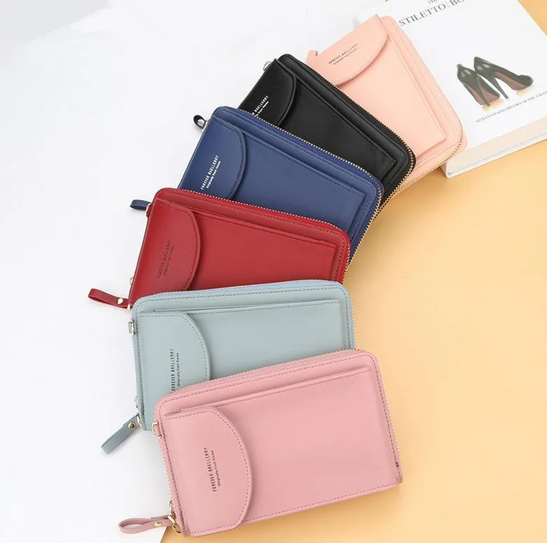 Hot sale Color Crossbody Mobile Phone Fashion Wallet Bag for Women Girls Small Purse Shoulder Bag