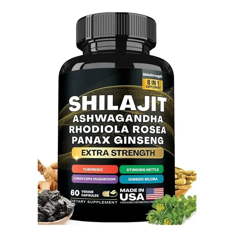 Hot Selling OEM Manufacturer ODM Himalayan Shilajit Capsules Mineral With Magnesium Rich Humic Fulvic Acid Extract Himalayan