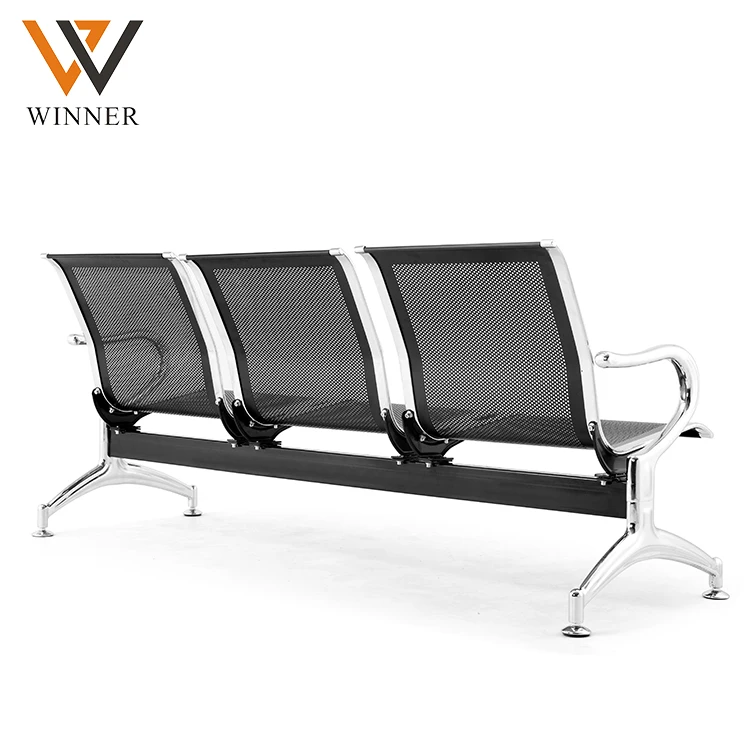 medical office room seat hospital waiting  chairs  room waiting 2 3 4 seater black airport chair