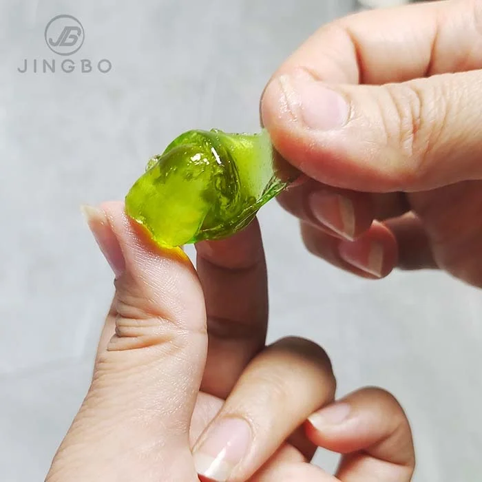 High Quality Sweet  Peeling  Green Grape  Fruity Flavors Gummy Candy Yummy Candy For Snack.
