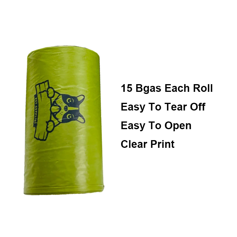 Customized Disposable Printing Pet Waste Bags For Dog Poop biodegradable dog poop bags