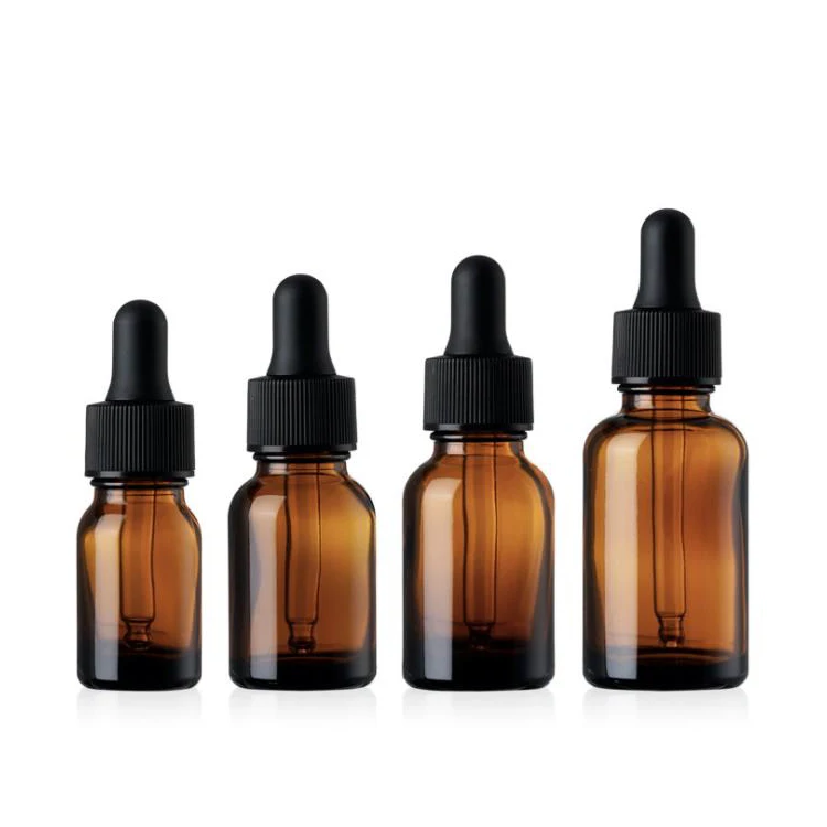 5/10/15/20/30/50/100ml Amber Essential Oil Glass Dropper Bottle