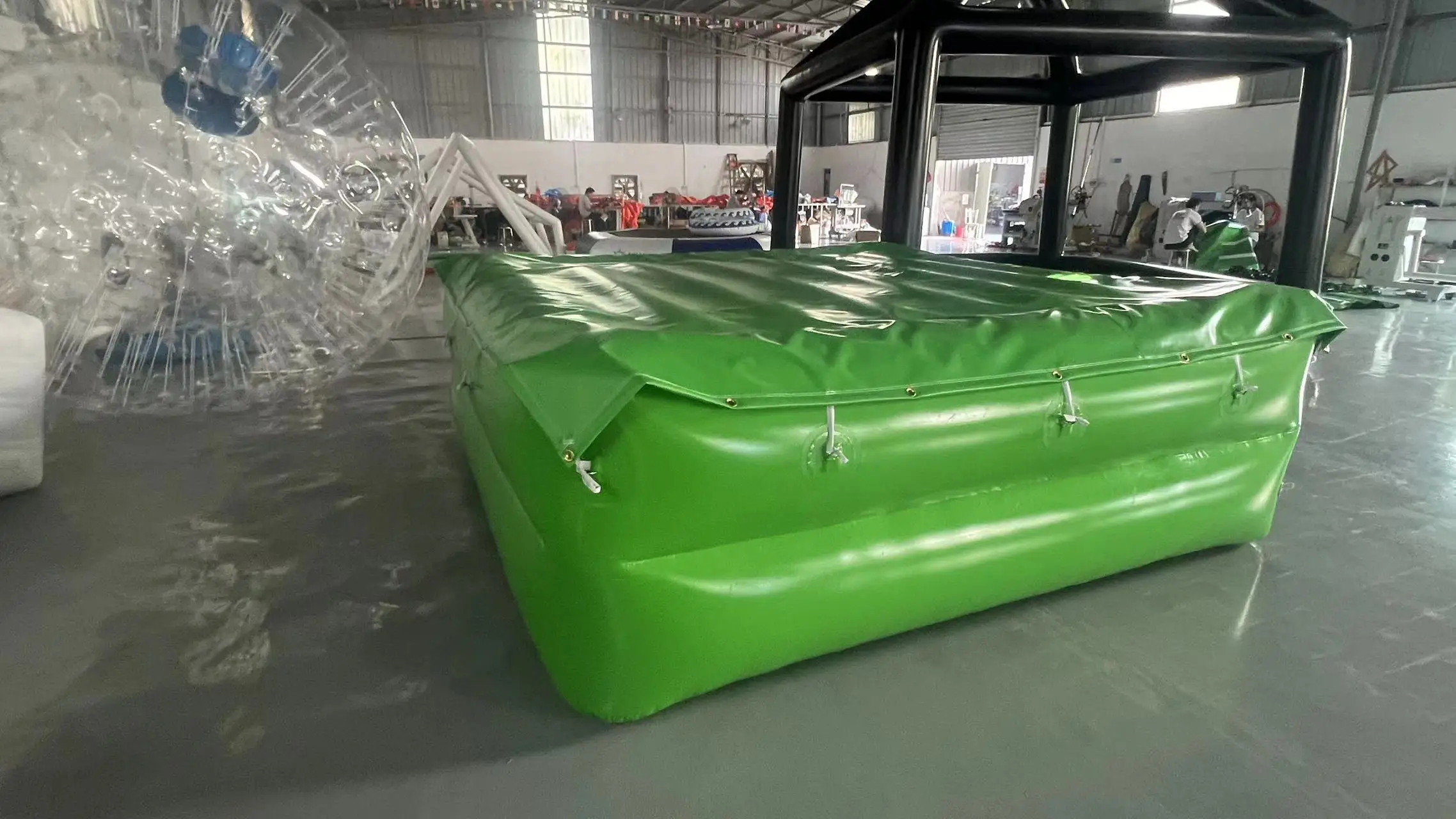 3*3M air tight firefighting inflatable rescue cushions/ safety air cushion with cover for athletics high jump competition