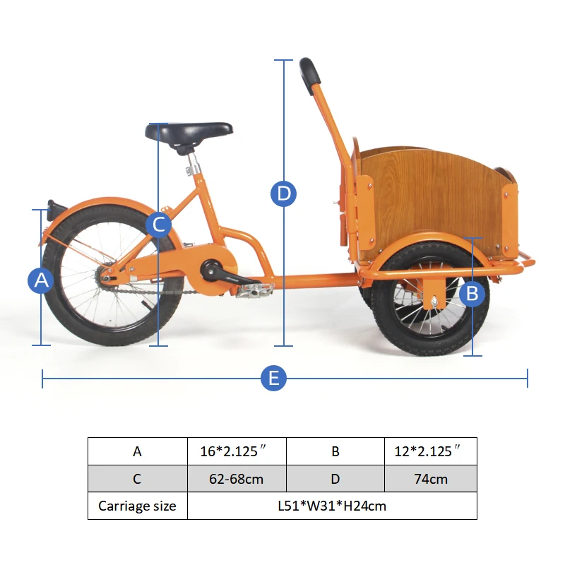 Three wheel mini cargo tricycle children toys bikes kids Pet bike