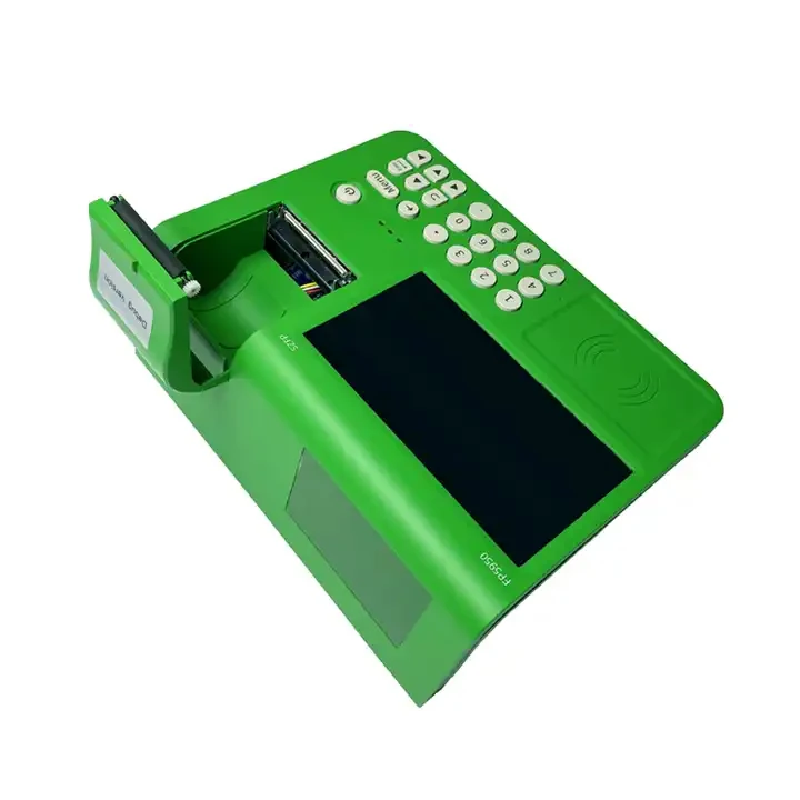 7 inch big size lottery lotto mobile pos terminal / sports betting machine with 58mm thermal printer keyboard POS systems