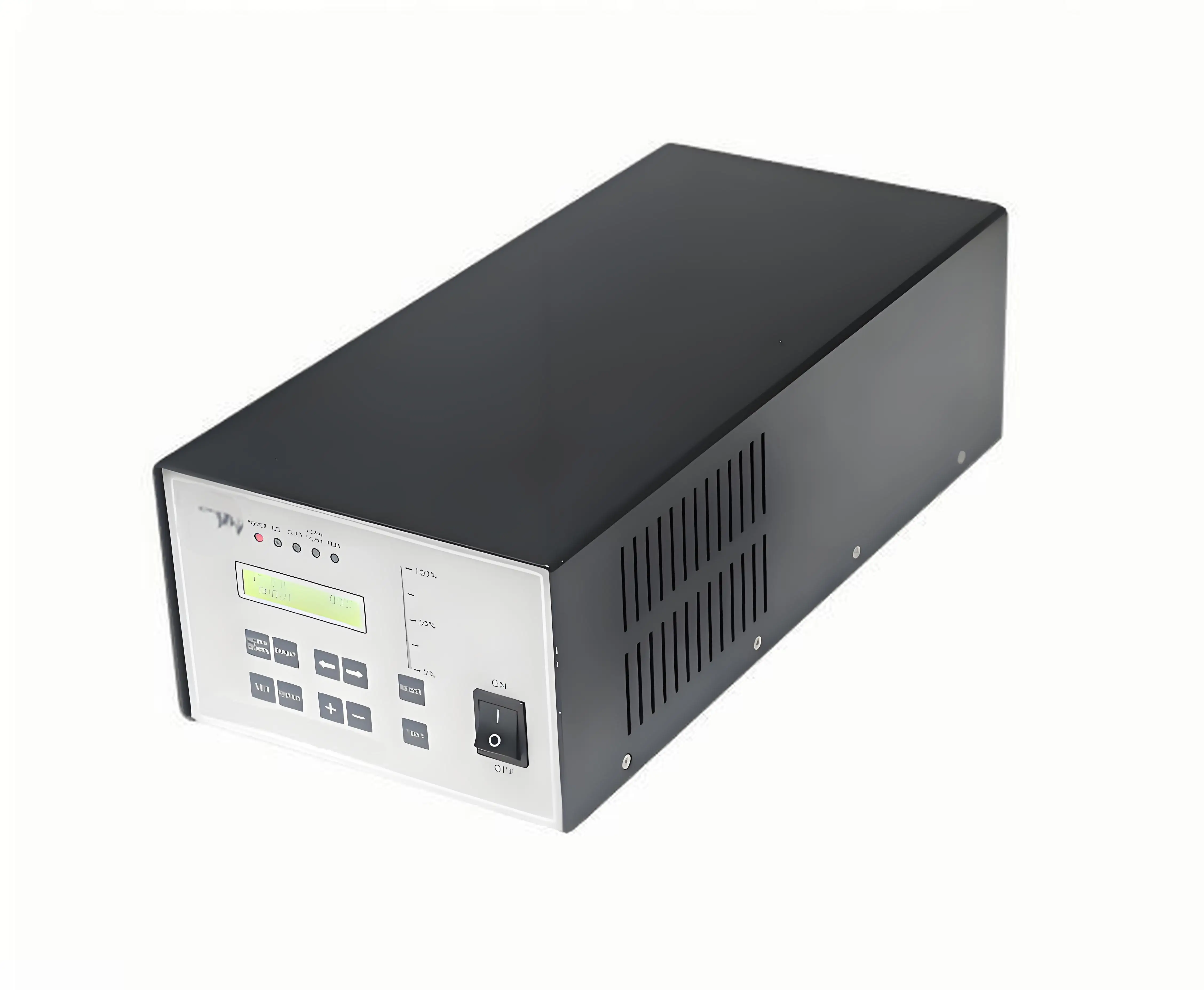 Ultrasonic transducer external box system for conversion of electrical energy and mechanical energy