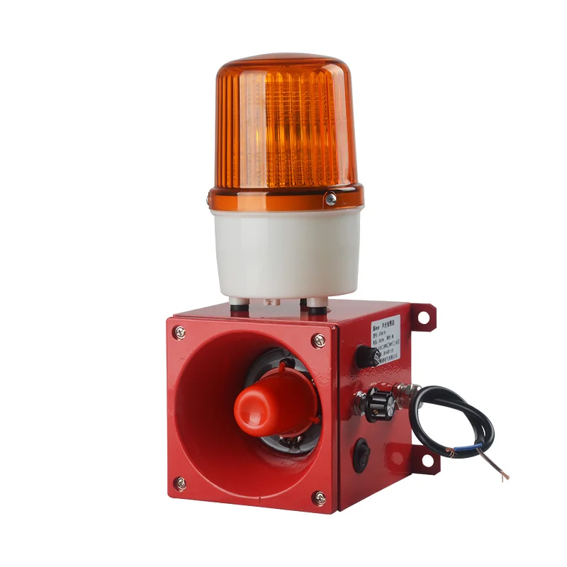 IP56 audible and visual alarm buzzer 12V 24V DC 220V/380V AC home security  alarm system