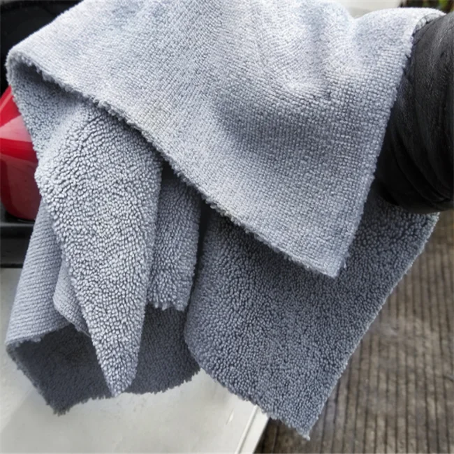 
Solid color microfiber cheap cloth towel hot sell cleaning car towel wholesale 