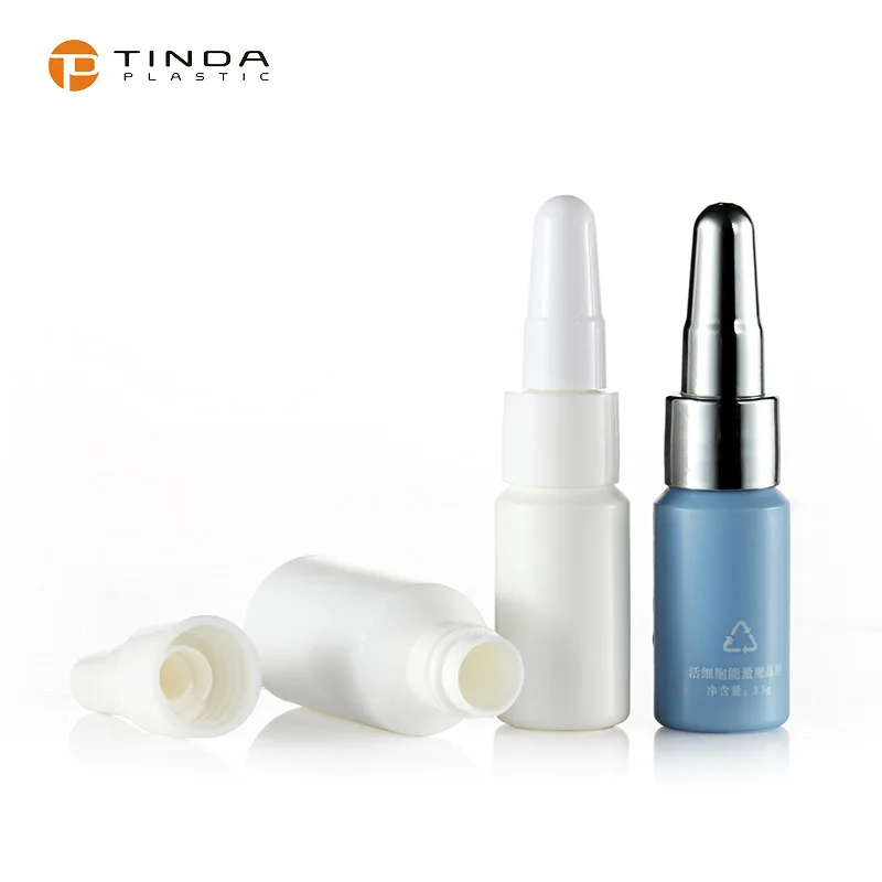 Skincare empty small capacity  amber white color plastic pharmaceutical pp skincare essence lotion  ampoule refillable container