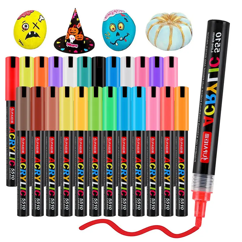 Custom Garment stone skin painting marker pen Best drawing watercolor acrylic pen marker 36 set for acrylic writing board