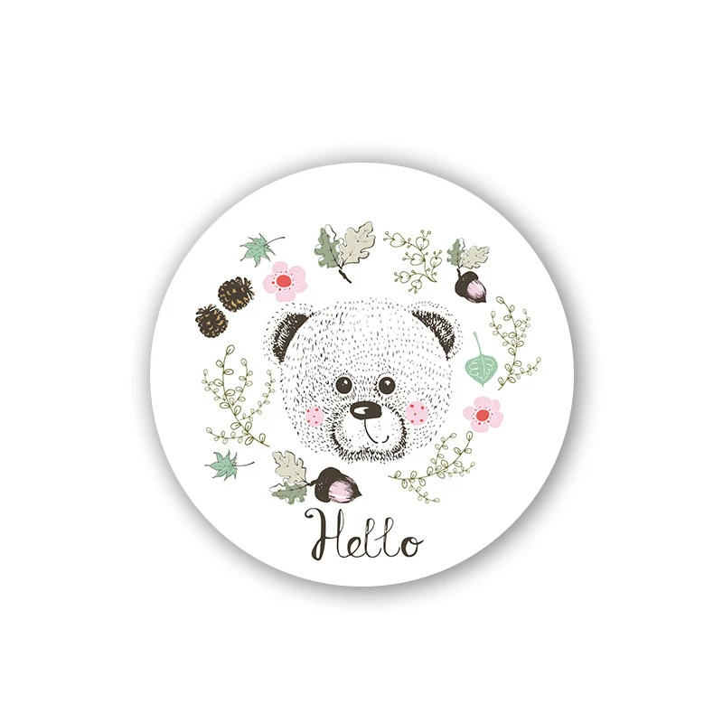 Factory Wholesale Custom Printed Animal Cute Water Absorbent Paper Drink Cup Cardboard Glass Coasters