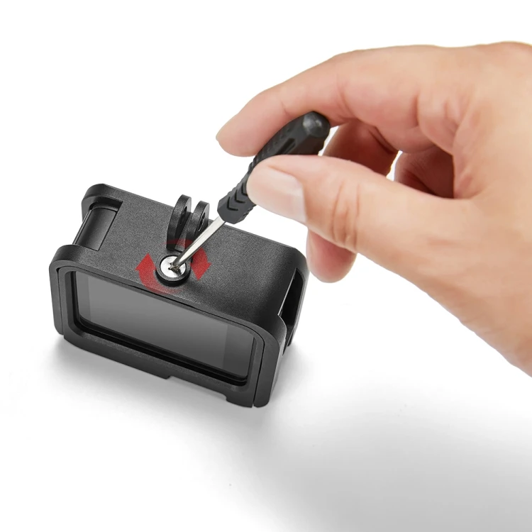 Оптовая продажа PULUZ для GoPro HERO9 черная металлическая рамка крепление защитный чехол с пряжкой базовое и