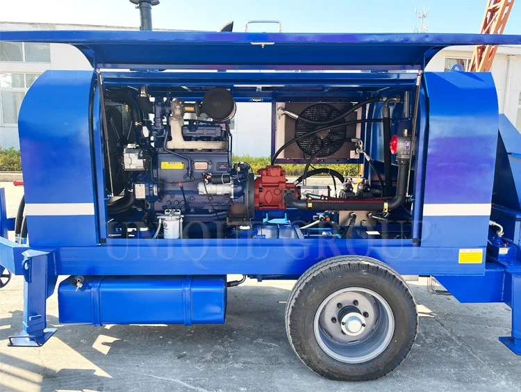 China supply price professional mini concrete pump with hoses