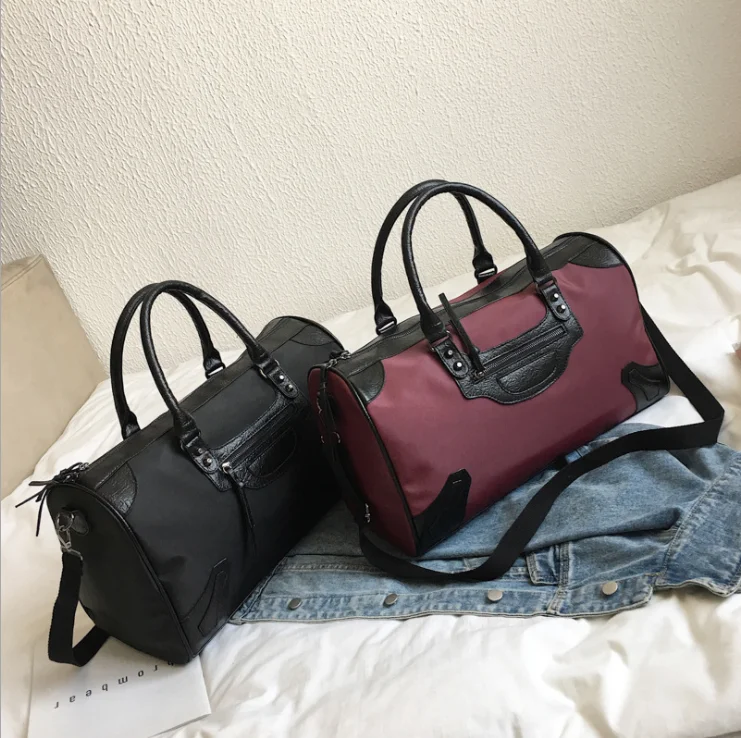 WOBAG New Women Travel Bag Single Shoulder Large Capacity Sport Gym Bag Fashion Luggage Cylinder Bag For Men