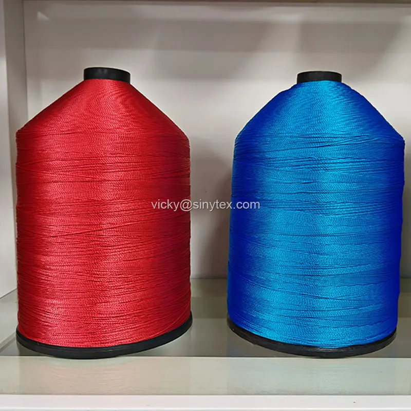 SINOTEX NEW Material 100% Polyester Bonded Sewing Thread 210D/2/3/4 420D/3 Thread for Fishing Net