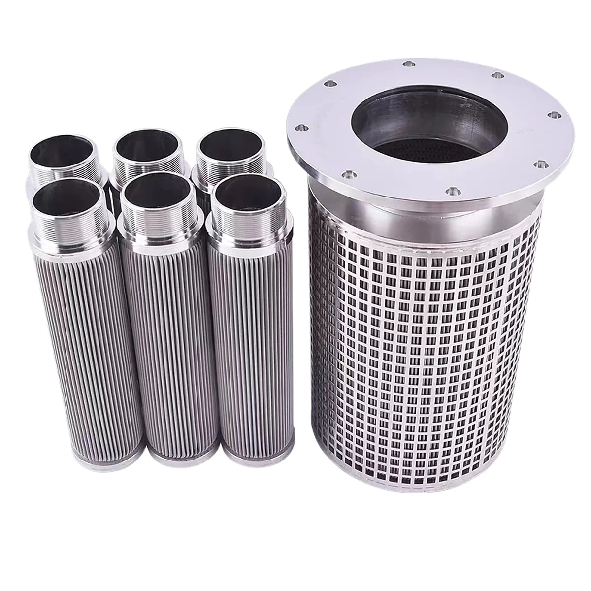 Manufacturer custom stainless steel wire mesh pleated hydraulic filter element return hydraulic oil filter element