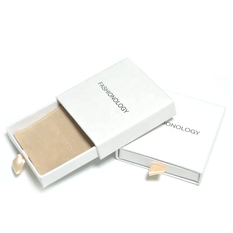 2022 Hot new products quality original pouch white bracelet box jewelry custom jewelry box