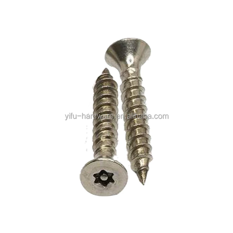 High Quality Din 571 Stainless Steel 304/316 Plain Hex Lag Screws Ansi B 18.2.1 ITorx Csk Head Tapping Screw