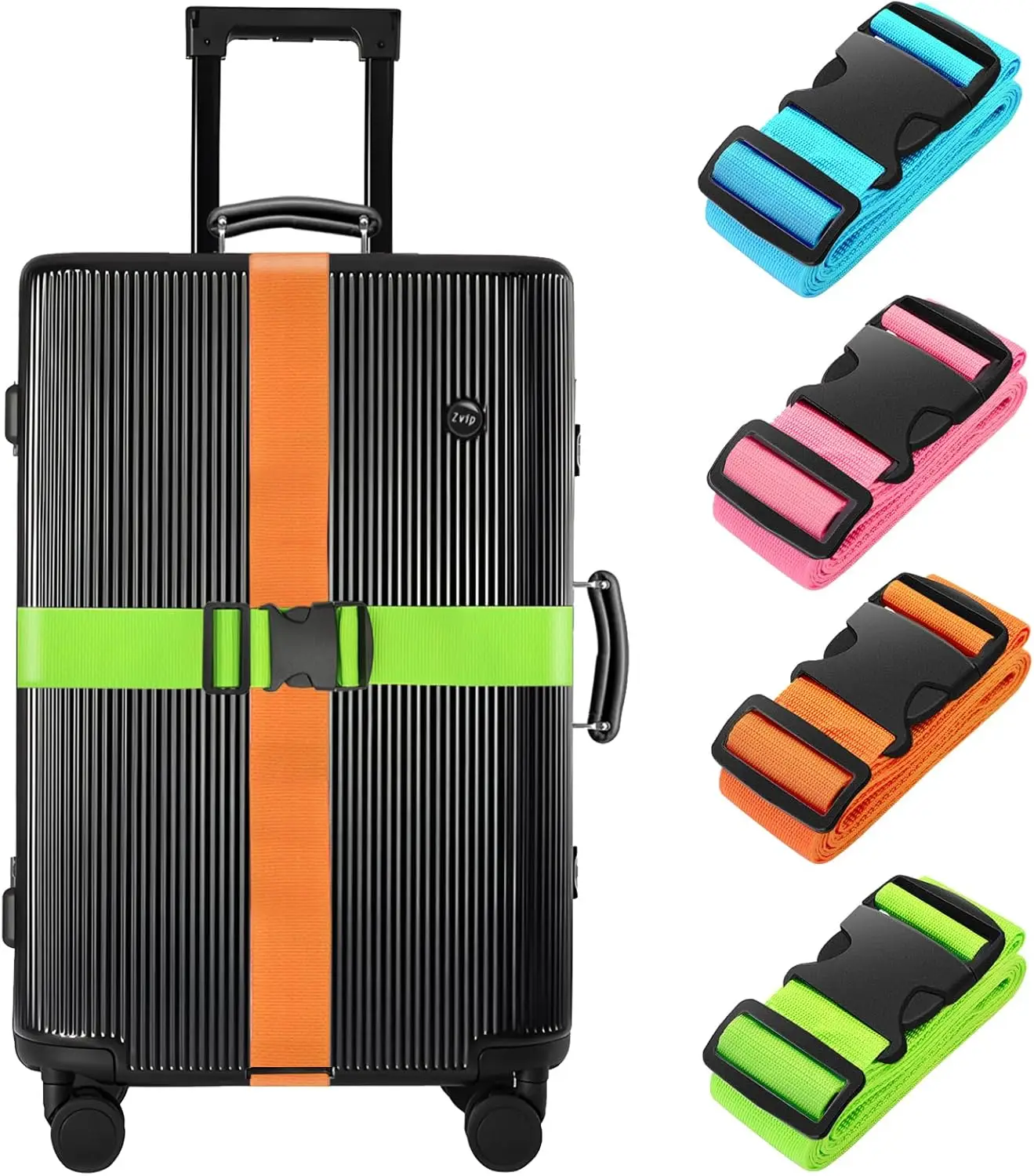 Adjustable Travel Bag Parts Accessories Suitable Luggage Strap Quick Release Buckle Colorful Luggage Belt