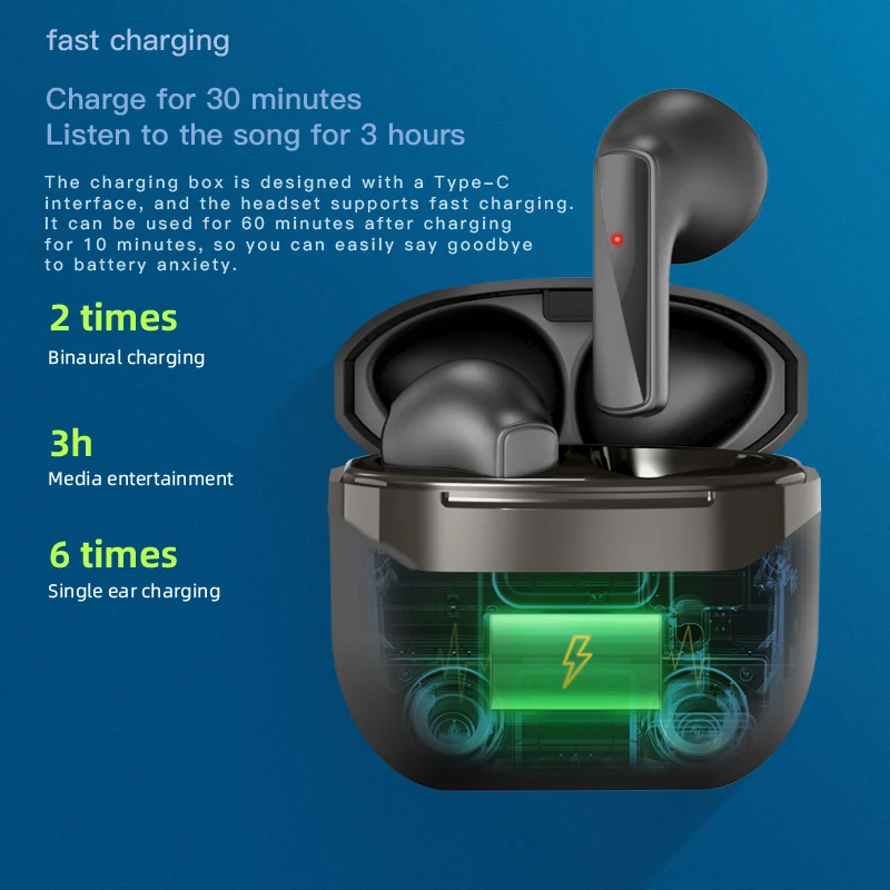 High Quality Bluetooth Wireless Earbuds Air 1 Tws Earphones Bt5.0 Audionic Waterproof Earbud Half In-ear Electronic Gadgets