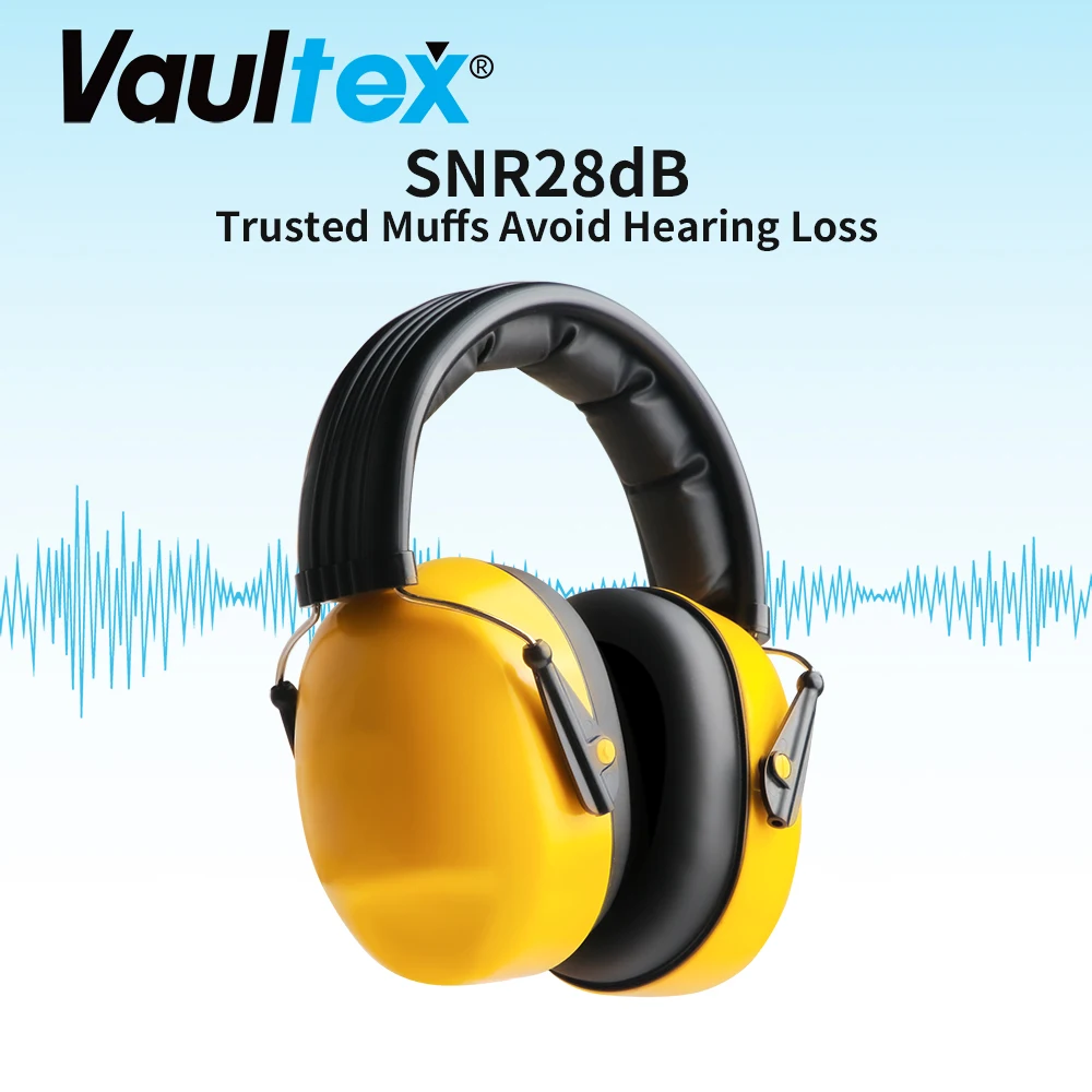 Vaultex Wholesale Earmuff Professional 28dB Noise-cancelling Ear Protection Ear Muffs For Workers With CE Certificate