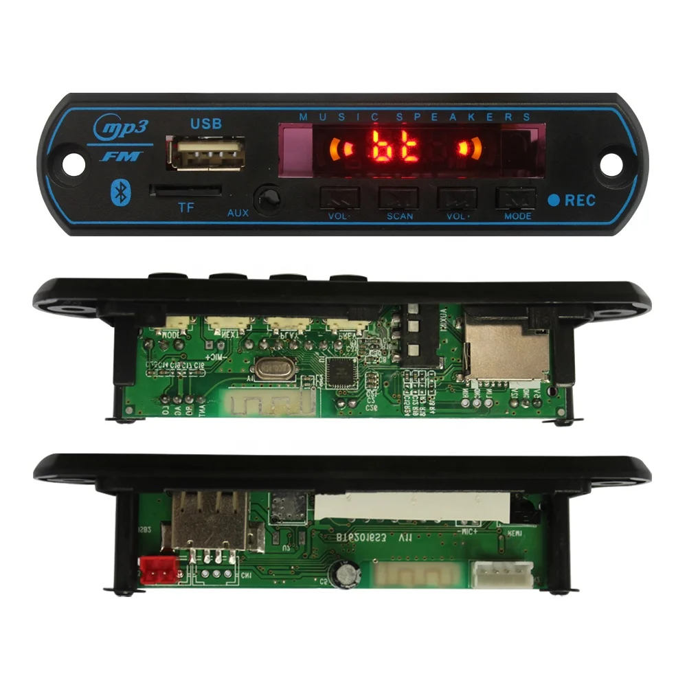 2022  NEW 5V/12v FM Radio MP3 Player Board ,bt mp3 kit,audio decoder module board