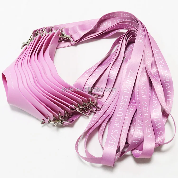 Adjustable Lanyard Strap With Heat Transfer Logo Customizable Drink Cup Wine Glass Holder Necklace