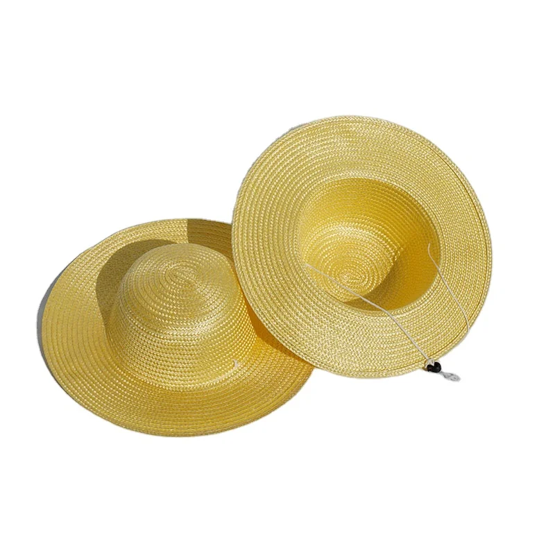Summer outdoor sun hat construction site sun protection wheat straw woven hat farmer straw hat