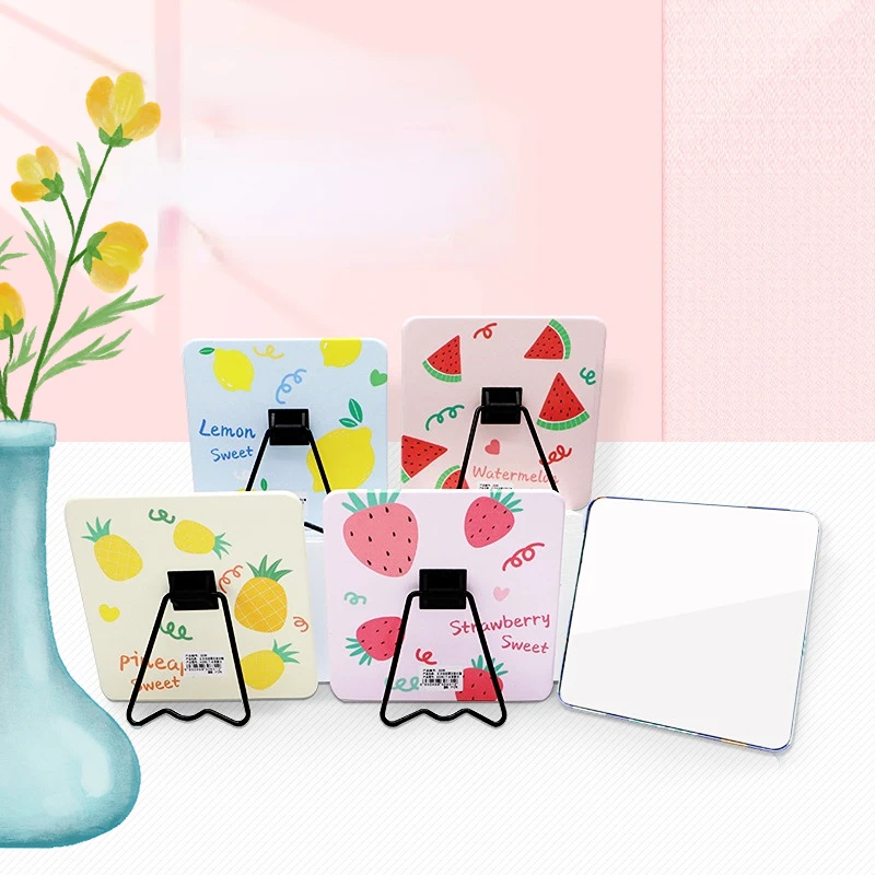 Factory Price Pocket Adjustable Makeup Compact Lady Dressing Heart Shaped Portable Vanity Mini Custom Home Decor Mirror