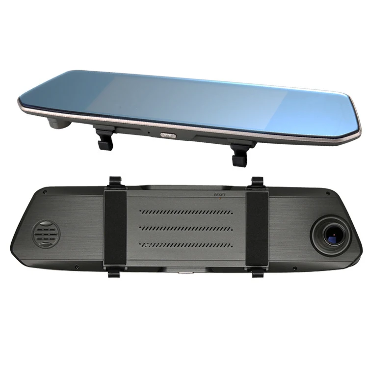 7' 1080P Dual Lens Car Auto DVR Rearview Mirror Car camera Dash Cam Recorder+Rear View Camera Kit