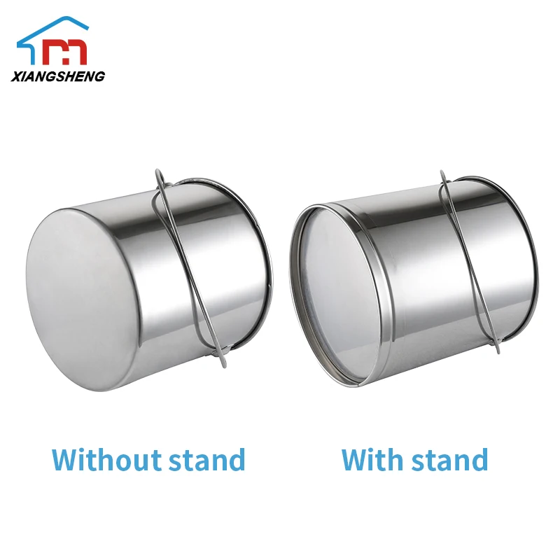 Hot sales stainless steel 2 gallon water bucket pail water storage bucket for camping hiking home and kitchen