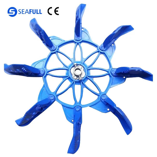 new aquaculture equipment fish arm shrimp farming aerator in Ecuador 2 hp aerator paddle wheel