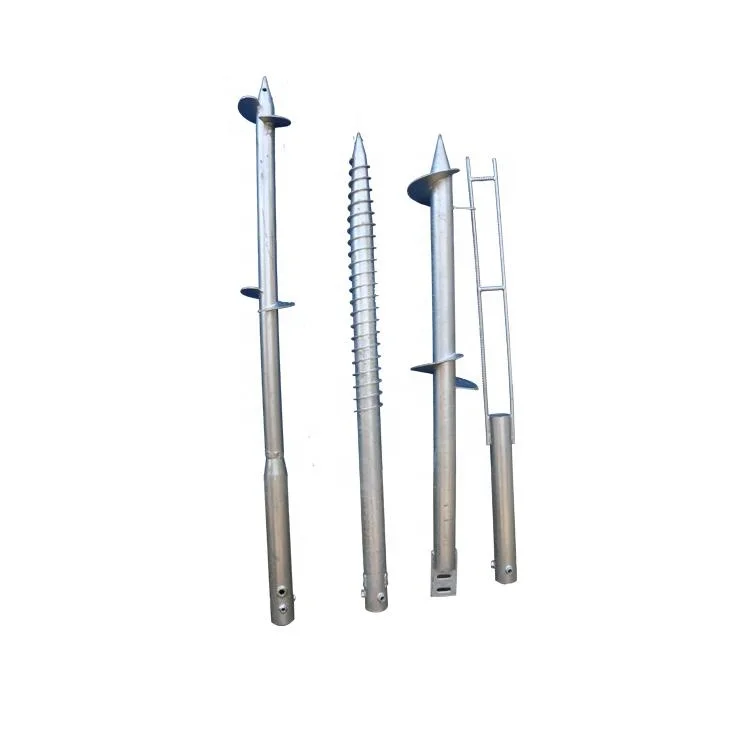 ISO9001:2015 Certificate High strength Ground screw pile anchor for foundation