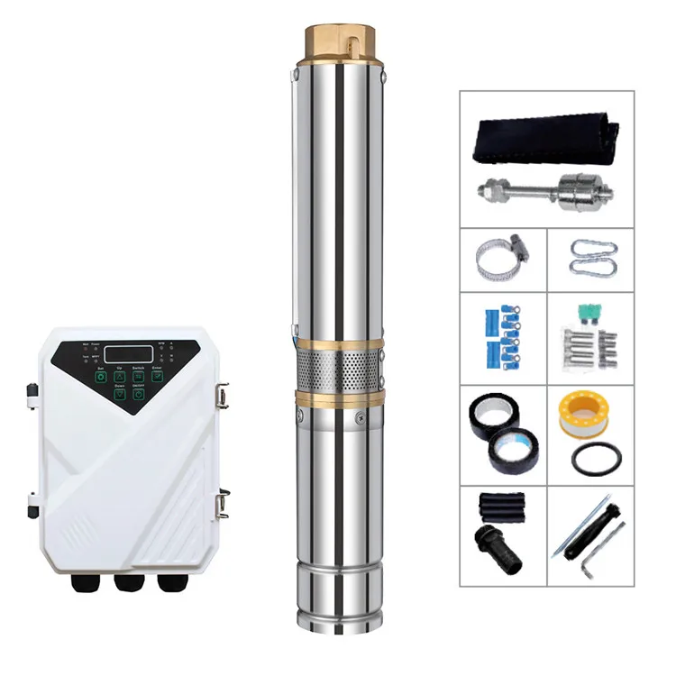 Solar Dc Pool Pump Water Generator Kit Bomba De Agua Deep 150M Brushless Bombas Para Submersa Powered Pumps