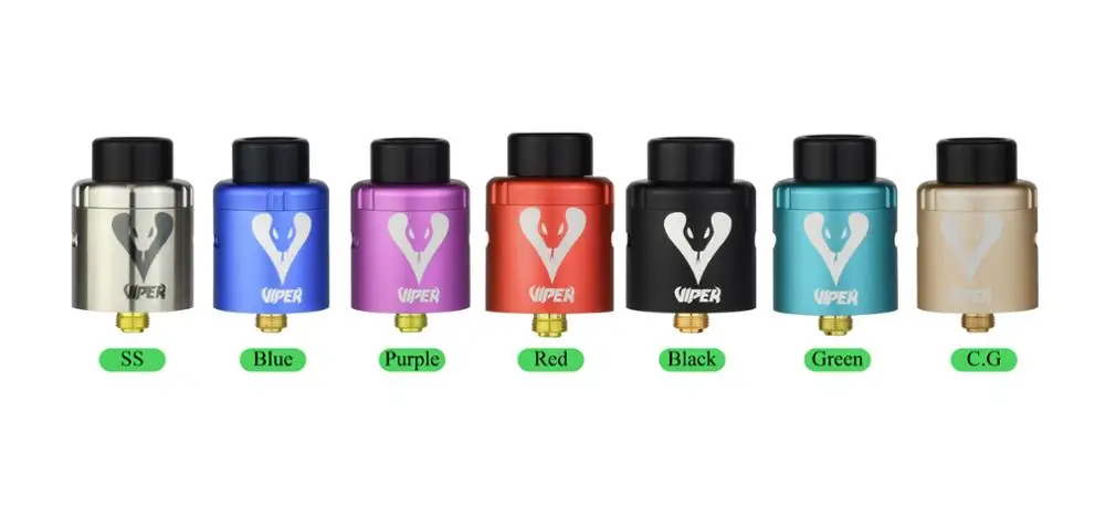  Оригинальный RDA 22 мм 510 Распылитель с баком VIPER