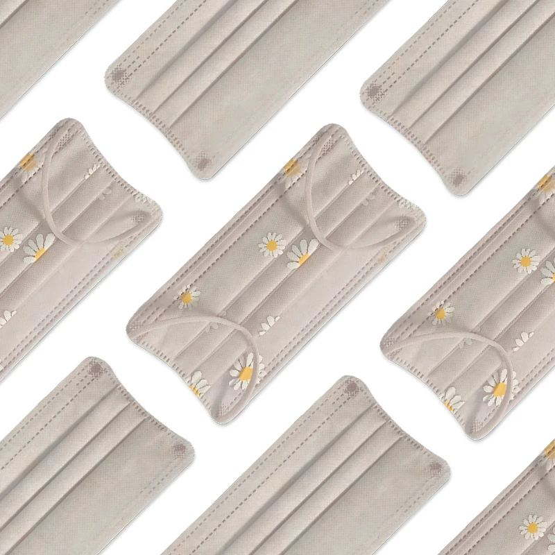 Good quality eco friendly facemask lace face mask printed adult flower whole mask