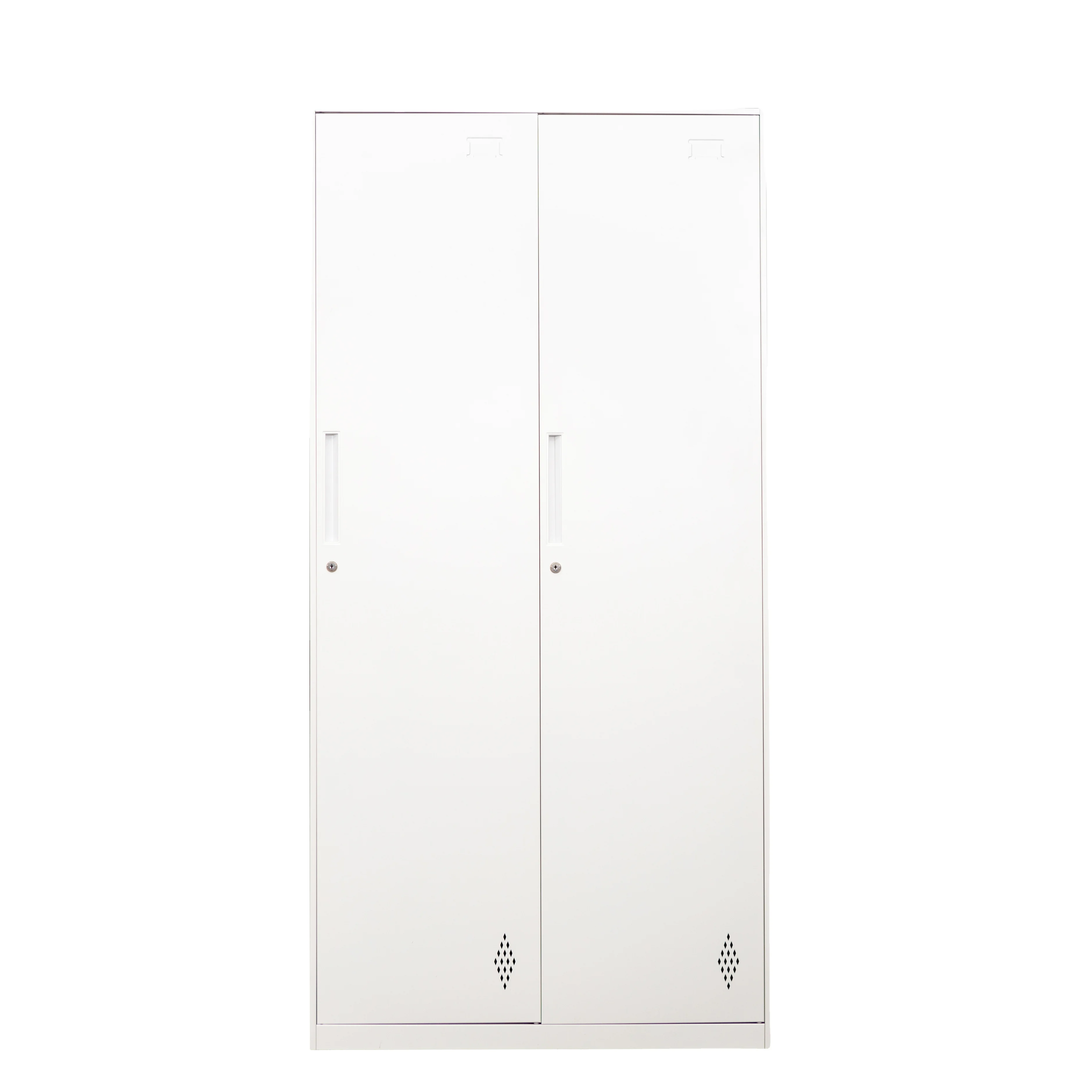 
Direct factory price white 2 swing door wardobe for gym locker 