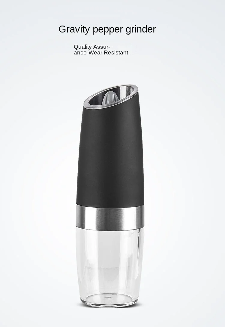 Electric Pepper Grinder with Home Gravity Sensing Technology Household Product