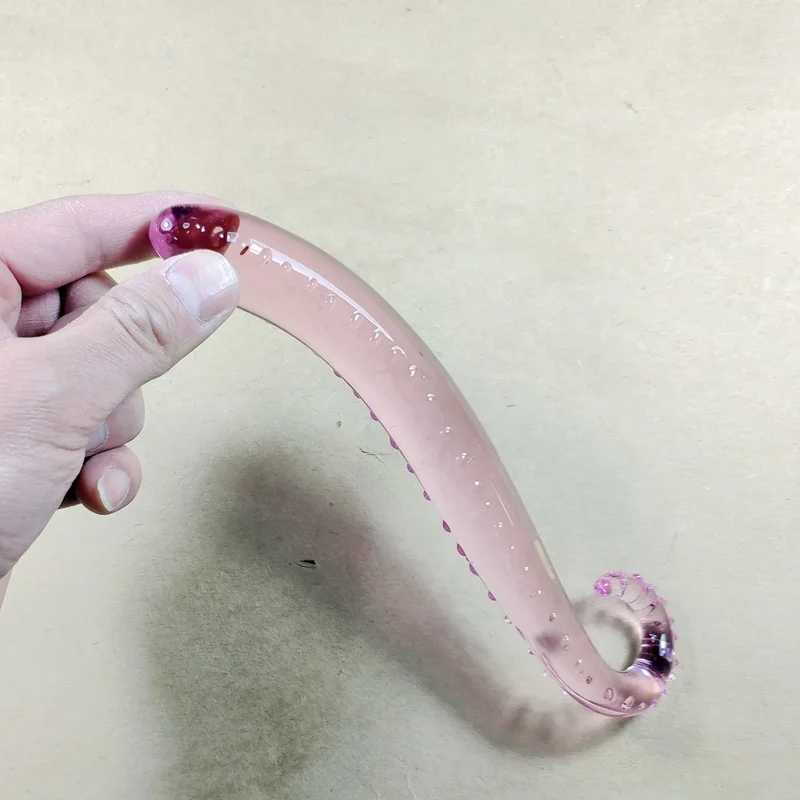 Factory Direct Sale High Quality Glass Sea Animal Dildo/Sea Animal Glass Dildo/Cute Pink Hippocampus Dildo for Adult Sex Life