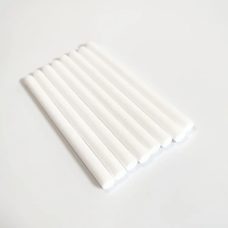High Quality Filter Absorbent Cotton Wick  White Fiber Cotton Stick Polyester Fiber Refill Sticks