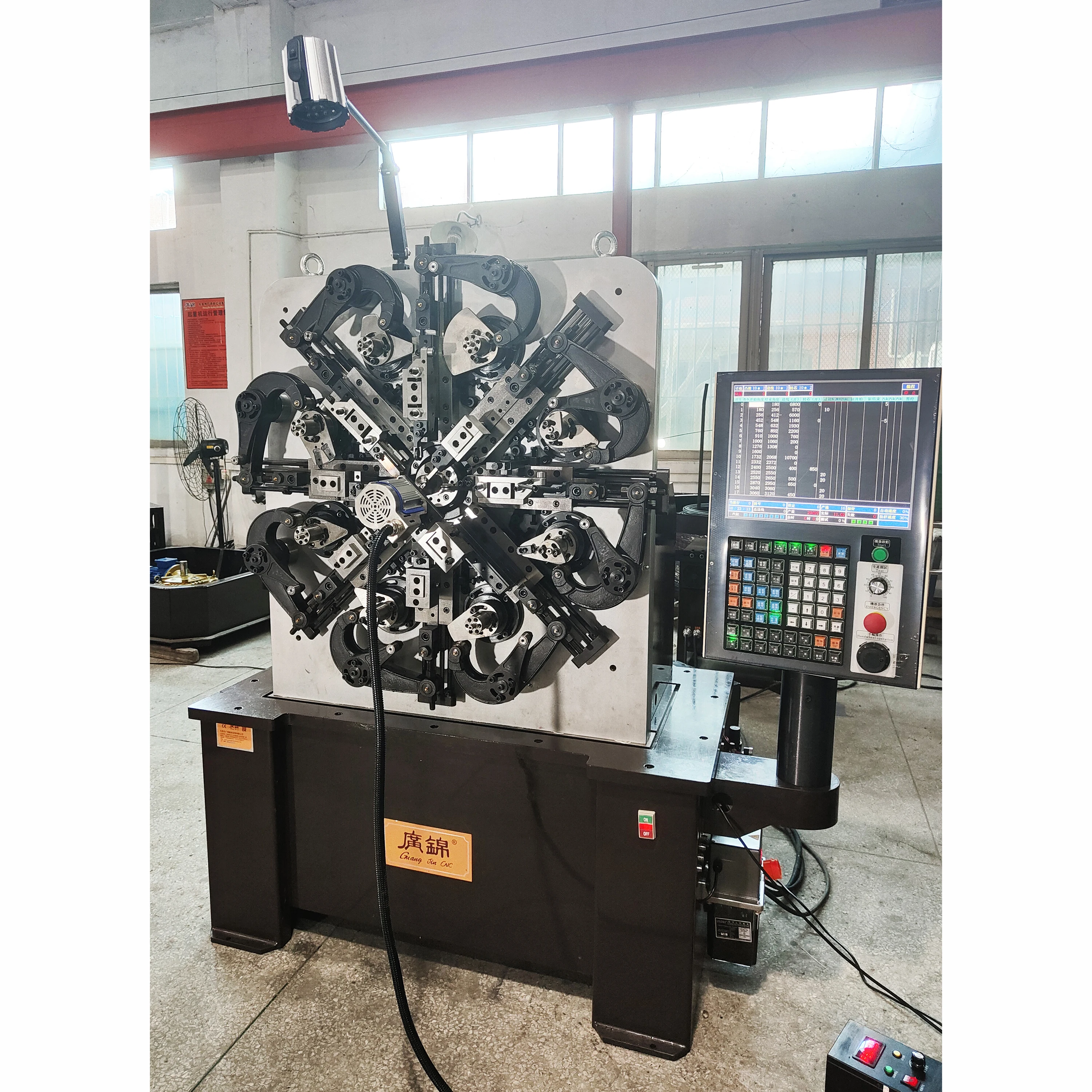 4 mm automatic spring forming machine producing wire hose clamp and double wire pipe clips