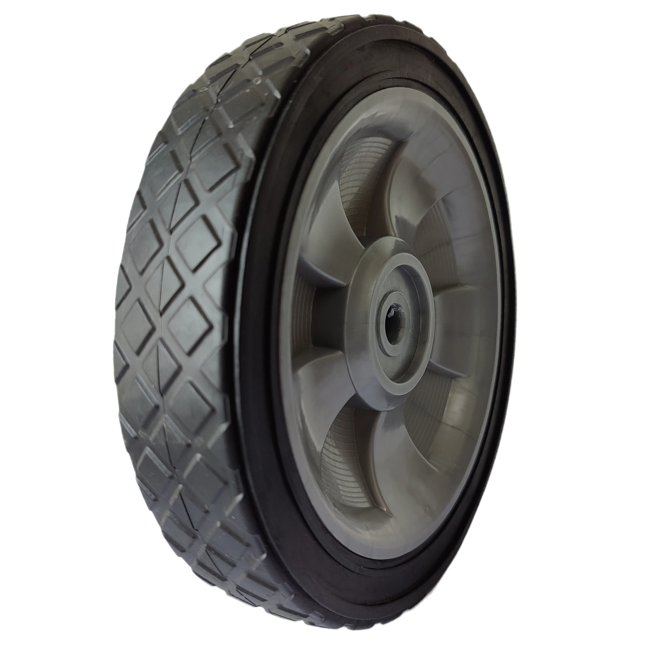 8 Inch 200 mm PVC Wheel 8 Inch Plastic Wheels For Lawn Mower 20cm Lawn Spreader Wheel