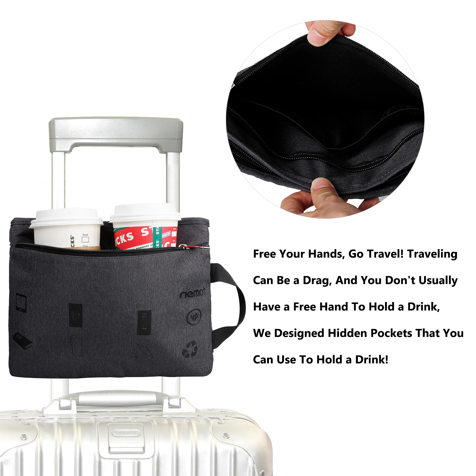 Custom OEM fathers day gift multifunctional device caddy ipa d bag business gift sets unique products to sell computer bag