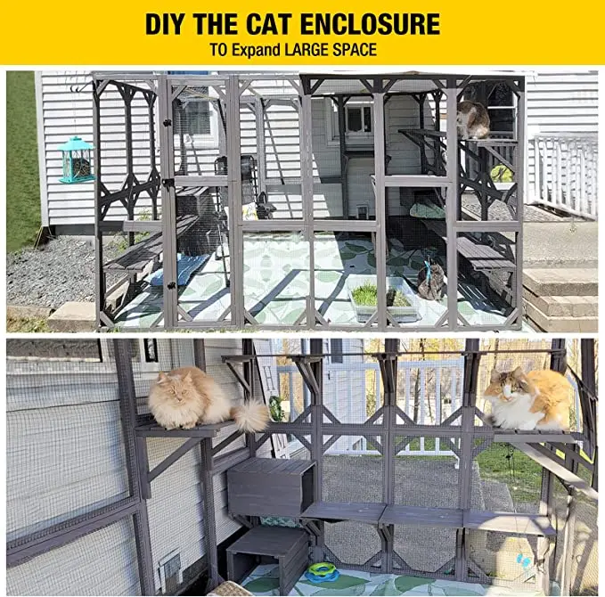 Большой деревянный домик для кошек клетка корпус Catio Kitty манеж