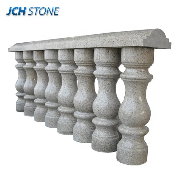 home decorative natural granite stone stair railings porch handrails balustrades