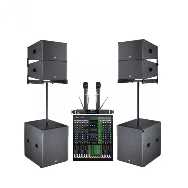 Professional audio PA 10 inch linearray speakers best powered active line array speakers