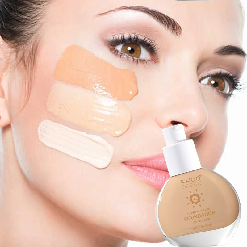 1000pcs Custom Logo Cosmetics Super Stay 24 Full Coverage Foundation Private Label Face Natural Organic Matte Liquid Foundation