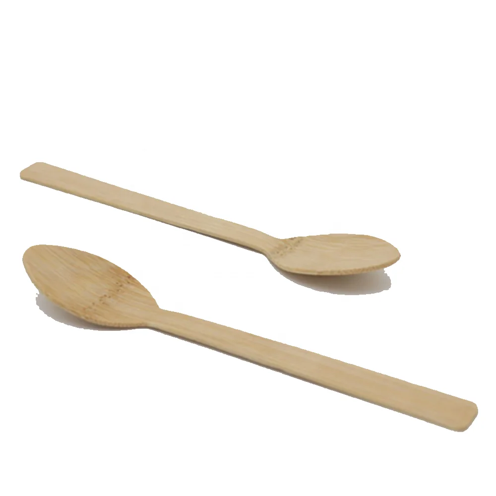 Disposable Bamboo Fork Spoon Knife Set Wrapped Bulk Kitchen Small Cutlery