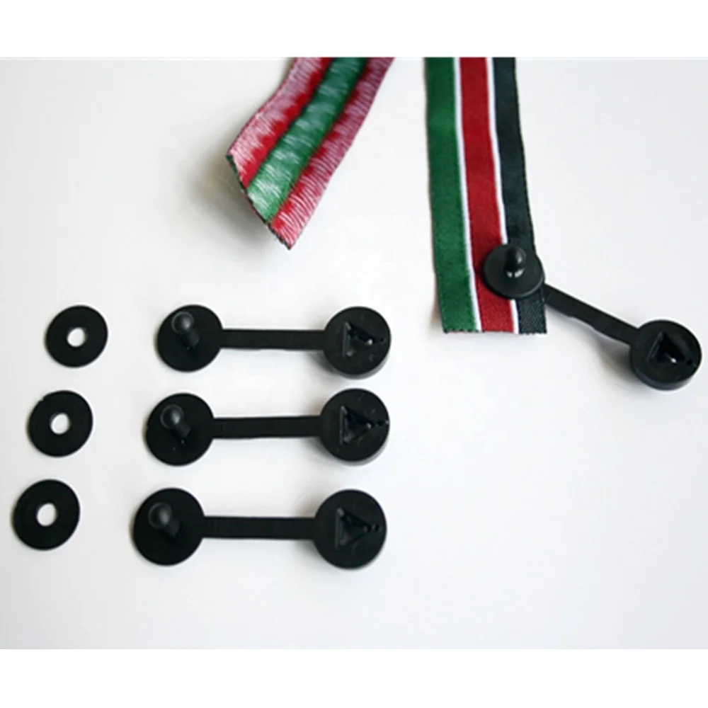 Одноразовый пластиковый зажим для тканевых браслетов